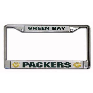 Green Bay Packers Chrome Metal License Plate Frame $25 Val  