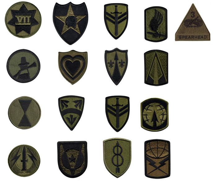 US Army Unit Insignia Patch Military Uniform Command Brigade Corps.