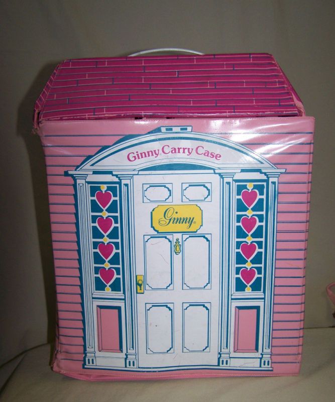 Vintage 1979 Vogue Dolls Ginny Pink Carry Case Chest  