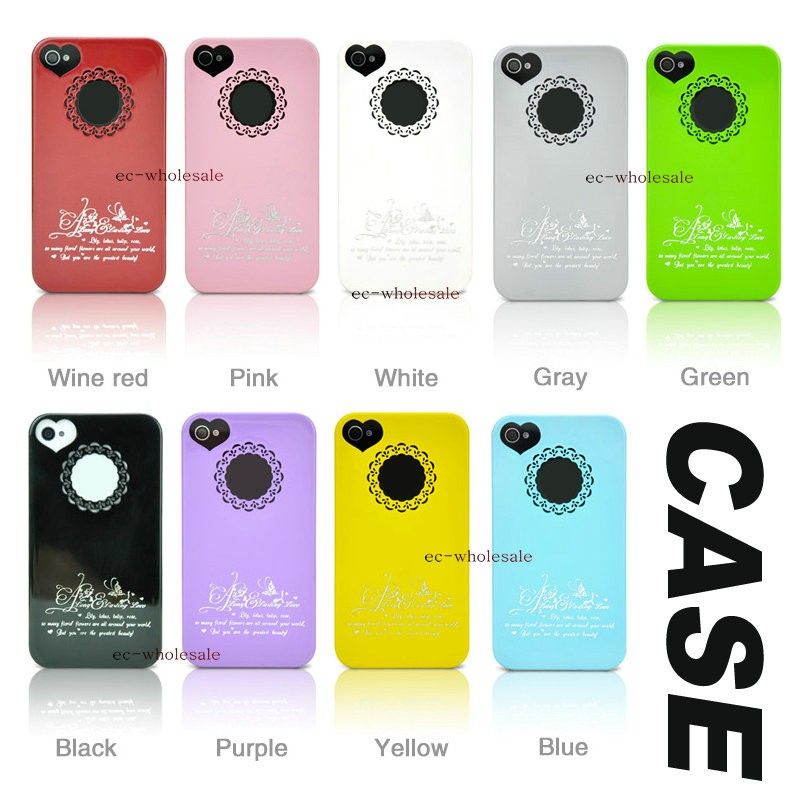 Colors Cute Goegtu Heart & Flower Luxury Case Phone shell for iPhone 