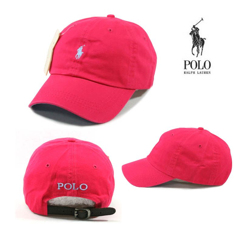 light pink polo hat