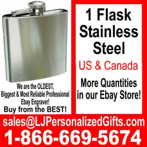 FLASK Personalized Groomsmen Bridesmaid Wedding Gift A1  