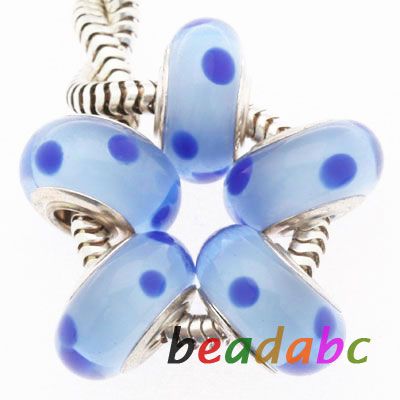   Glass beads Fit Charm Bracelets Loose Beads jewelry Lot  