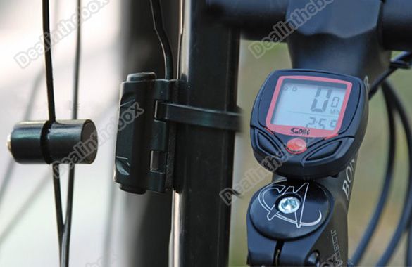 LCD Bike Bicycle Cycle Computer Odometer Speedometer + cable  