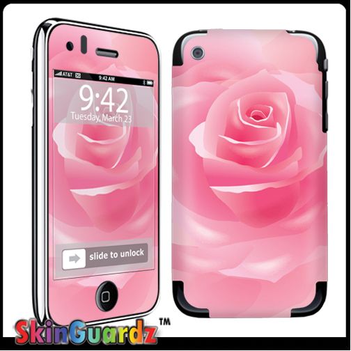 Rose Pink Vinyl Case Decal Skin To Cover Your Apple IPHONE 3G 3GS 