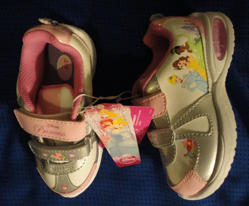   Princess Tennis Shoes Cinderella Girls Sneakers Childrens Walking NWT