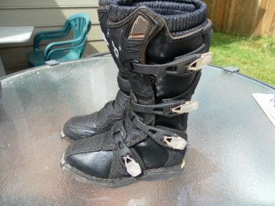 Fox kids motocross boots, size K3, used  