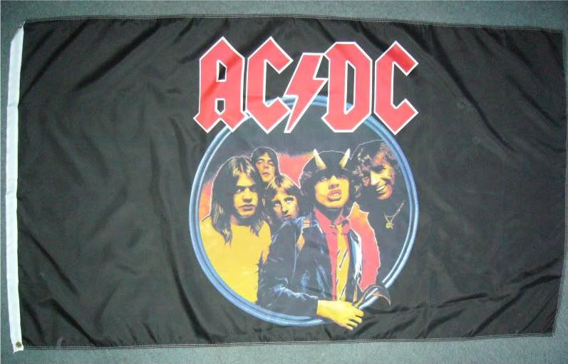 AC/DC flag size 3X5 classic music punk rock emo gift  