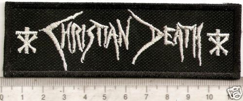   EMBROIDED PATCH GOTHIC ROCK ROZZ GOTH THE CURE BAUHAUS 45 GRAVE  