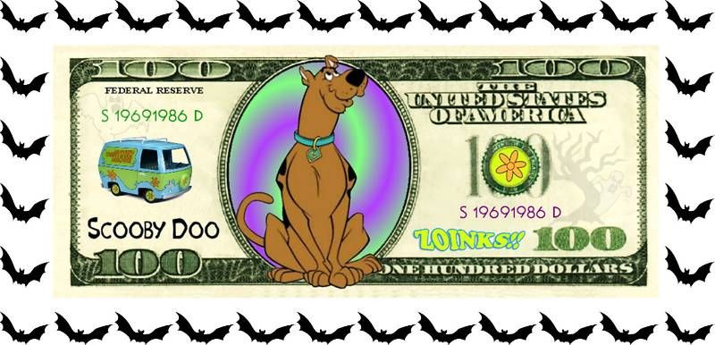 SCOOBY DOO Collectible Kids Classic Cartoon Money $100  
