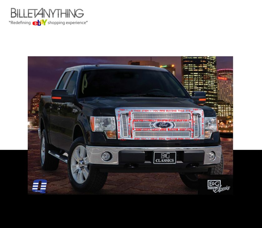 FORD F150 LARIAT KING RANCH CHROME BILLET GRILLE GRILL  