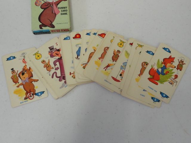 1961 YOGI BEAR RUMMY CARD GAME 36 CARDS ED U CARDS RARE  